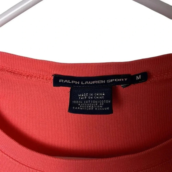 Ralph Lauren Sport shirt,women med,long  sleeve,logo,cotton 100,comfy,Athleisure - Picture 7 of 16